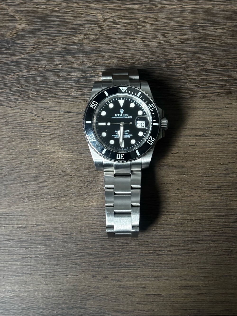 Rolex Stainless Steel Watch - Black Dial